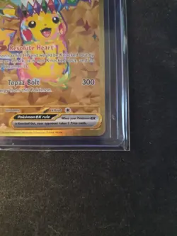 Pokemon TCG SV08 Surging Sparks Pikachu EX Hyper Rare Gold Holo Card 247/191 - Image 4