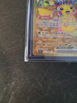 Pokemon TCG SV08 Surging Sparks Pikachu EX Hyper Rare Gold Holo Card 247/191 - Image 5