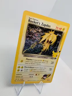 Rocket’s Zapdos 15/132 - Holo Rare 25th Celebrations - Pokemon Card TCG - NM - Image 2
