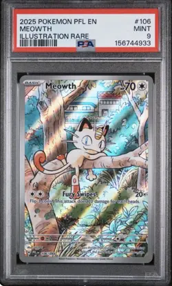 The Pokemon Company Meowth 106/094 Phantasmal Flames IR Holo Eng - Image 1