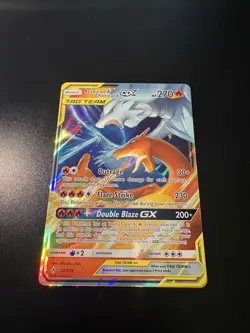 Reshiram & Charizard GX Tag Team 20/214 Holo Rare Pokemon Card NM/Mint - Image 1