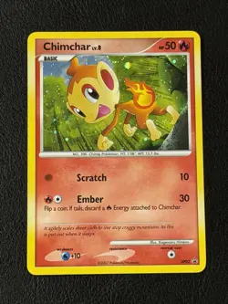 Pokemon Chimchar DP02 Diamond & Pearl Promo Holo Basic 50 HP English 2007 - Image 1