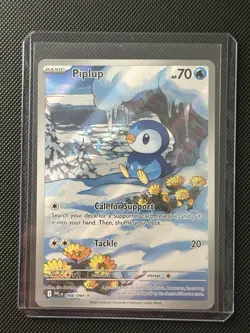 Pokemon TCG Piplup Illustration Rare 098/094 Phantasmal Flames NM - Image 3