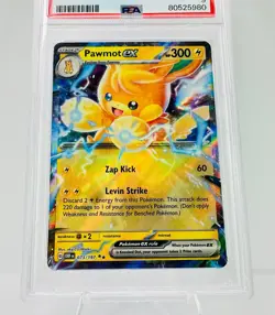 PSA 9 Pawmot ex 073/197 Obsidian Flames 2023 Pokemon Card Graded MINT - Image 2