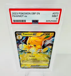 PSA 9 Pawmot ex 073/197 Obsidian Flames 2023 Pokemon Card Graded MINT - Image 3