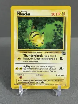 Pikachu #27 WOTC Black Star PROMO "Bumblebee" Pokemon Card NEAR MINT #1 - Image 1