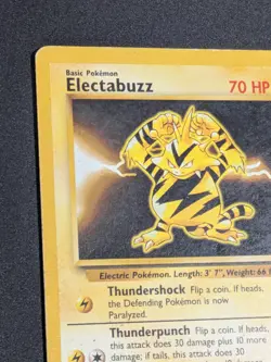 Vintage 1999 Electabuzz 20/102 Base Set Rare MP Pokemon TCG Card - Image 2