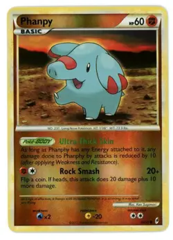 Phanpy Reverse Holo 66/95 Call of Legends Pokemon Card - Image 1
