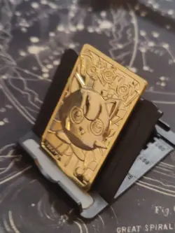 Pokemon Jigglypuff Trading Card Bar 23K Gold Plated 1999 Burger King Nintendo. - Image 3