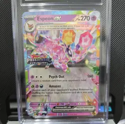 CGC 10 GEM MINT Espeon ex Prismatic Evolutions 034/131 Surprise Box Pokemon Card - Image 2