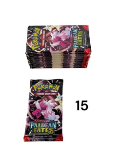 LOT of (55) New Pokemon TCG Scarlet & Violet “Paldean Fates” Booster Packs - Image 2