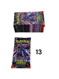 LOT of (55) New Pokemon TCG Scarlet & Violet “Paldean Fates” Booster Packs - Image 4