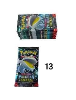 LOT of (55) New Pokemon TCG Scarlet & Violet “Paldean Fates” Booster Packs - Image 5