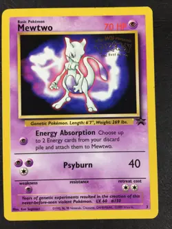 1999 Pokemon Black Star Movie Promos MEWTWO, DRAGONITE, & ELECTABUZZ - Image 5
