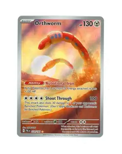 2023 Pokemon Paldea Evolved FULL ART ORTHWORM HOLO IR 224/193! NM - Image 1