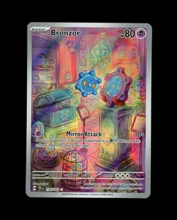 2024 Pokemon TEMPORAL FORCES IR BRONZOR ILLUSTRATION RARE HOLO 170/162! NM - Image 1