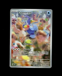 2024 Pokemon TWILIGHT MASQUERADE CRAMORANT FULL ART IR ILLUSTRATION RARE 176! NM - Image 1