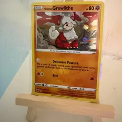 Hisuian Growlithe 70/189 Astral Radiance Cosmos Holo Pokemon TCG - Image 2