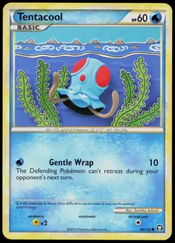 Tentacool 80/102 Triumphant Non-Holo Pokemon TCG - Image 1