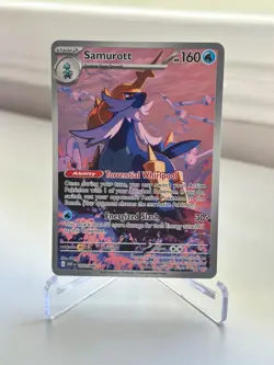 Pokemon Samurott 107/086 Illustration Rare Sv: White Flare Full Art Holo NM - Image 1