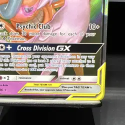 Pokemon Espeon & Deoxys GX TAG TEAM Ultra Rare Holo 72/236 Sm-Unified Minds - Image 3