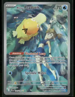 2025 Pokemon Destined Rivals Misty's Psyduck #193/182 Illustration Rare - Image 1