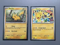 Pikachu 2025 World Championships Stamp SVP EN 225 Pokemon PROMO Card NM - Image 1