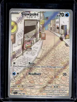 2023 Pokemon SV Slowpoke Illustration Rare #204/198 - Image 1