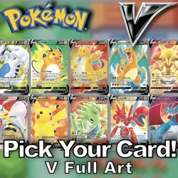Pokemon V Full Art Pick Your Card! SWSH Era English Near Mint - Image 1
