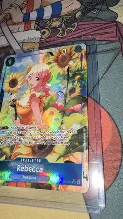 Bandai One Piece OP15 Rebecca OP15-053 Foil Alt Art - Image 3