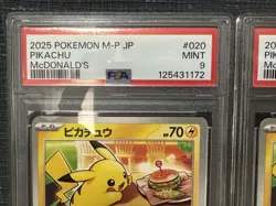 【PSA 9‼】 Pikachu 020/M-P McDonald's Happy Set Promo 2025 Pokemon Card Japanese - Image 2
