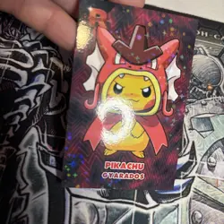 Poncho Pikachu Red Gyarados Sparkles Holo Pokemon Card Database Team Rocket Peru - Image 2