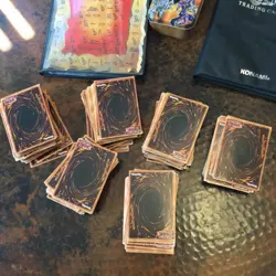 ENTIRE YUGIOH COLLECTION 400 Cards, Vintage Binders, And Tin - Image 4