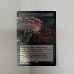 Pax West 2025 FOIL Behold The Sinister Six! MTG Spiderman Promo Card NM In Hand - Image 2