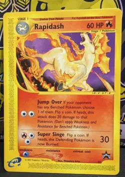 Pokemon Card - Rapidash WoTC Black Star Promo 51 Promo 2002 Rare Card Free Ship - Image 1