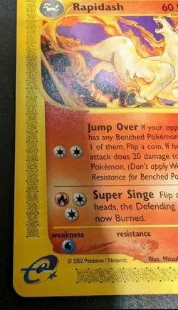 Pokemon Card - Rapidash WoTC Black Star Promo 51 Promo 2002 Rare Card Free Ship - Image 2