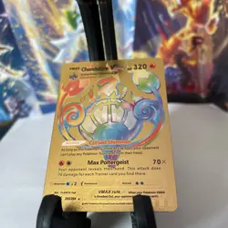 Chandelure VMAX 265/264 Rainbow HP320 - Gold Foil Fan Art Card - NM - Image 1
