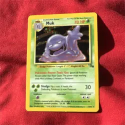 Wizards of the Coast Muk 13/62 Fossil Holo Rare 1999 English Stage 1 70 HP - Image 1