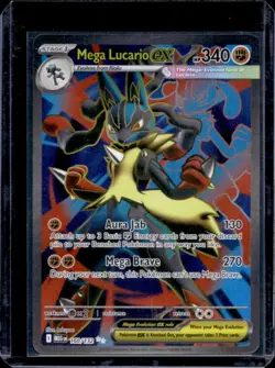 2025 Pokemon Mega Evolution Lucario ex Ultra Rare #160/132 - Image 1