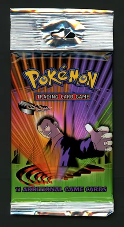 2000 Pokemon Gym Challenge Long Pack Giovanni Art - Factory Sealed - Image 1