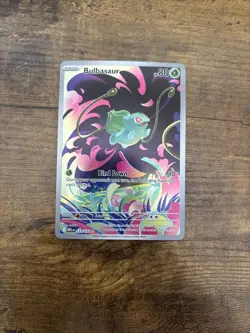 Pokemon Bulbasaur Full Art Holo Illustration Rare Me01: Mega Evolution 133/132 - Image 1