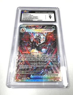 Charizard Ex 234/091 Paldean Fates 2024 Pokemon SIR Holo Full Art CGC 9 - Image 2