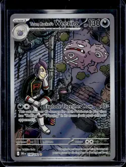 2025 Pokemon Destined Rivals Team Rocket's Weezing #199/182 - Image 1