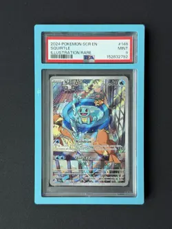 Pokemon Squirtle Stellar Crown Illustration Rare #148 PSA 9 Mint - Image 1