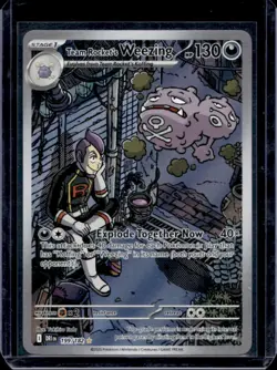 2025 Pokemon Destined Rivals Team Rocket's Weezing #199/182 - Image 1