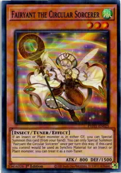 Fairyant the Circular Sorcerer #PHHY-EN025 Yugioh Lightly played 1st Edition - Image 1