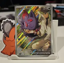 Sealed Near Mint N's Zorua 189 Sv: Scarlet & Violet Promo Cards Holo - Image 1