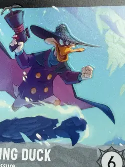 Disney Lorcana NM Darkwing Duck Cool Under Pressure Character 192/204 cold foil - Image 2
