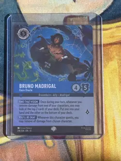 Disney Lorcana Bruno Madrigal - Oasis Oracle 218/204 Epic Foil Wild Uknown - Image 3