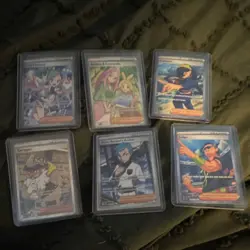 Pokemon TCG Trainer 6-Card Lot Full Art Holo EN 2022 Lisia Carmine Judge - Image 1
